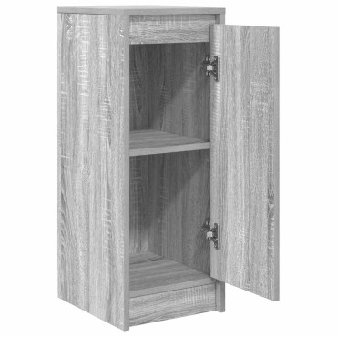 vidaXL Sideboard Γκρι Sonoma 29,5x34x76cm Ξύλινο μηχανουργικό ξύλο 1 τεμ.