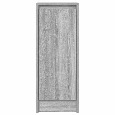 vidaXL Sideboard Γκρι Sonoma 29,5x34x76cm Ξύλινο μηχανουργικό ξύλο 1 τεμ.
