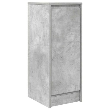 vidaXL Ντουλάπι Γκρι Σκυροδέματος 29,5x34x76cm Επεξεργασμένο Ξύλο 1 τεμ.
