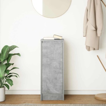 vidaXL Ντουλάπι Γκρι Σκυροδέματος 29,5x34x76cm Επεξεργασμένο Ξύλο 1 τεμ.