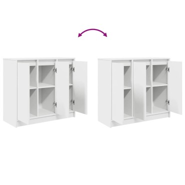 vidaXL Μπουφές Λευκός 85x34x76cm από Επεξεργασμένο Ξύλο 1 τεμ.