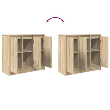 vidaXL Ντουλάπι Sonoma δρυς 85x34x76cm Επεξεργασμένο Ξύλο 1 τεμ.