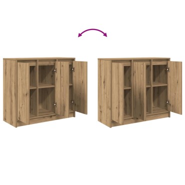 vidaXL Ντουλάπι τεχνίτης Δρυς 85x34x76cm από Επεξεργασμένο Ξύλο 1 τεμ.