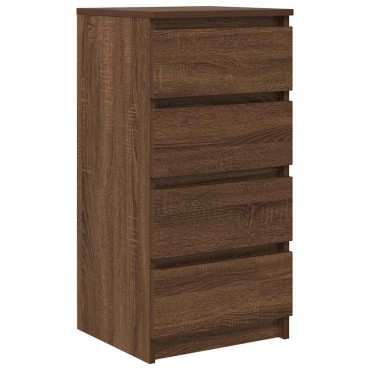 vidaXL Ντουλάπι καφέ δρυς 37,5x35x76cm Κατασκευασμένο ξύλο 1 τεμ.