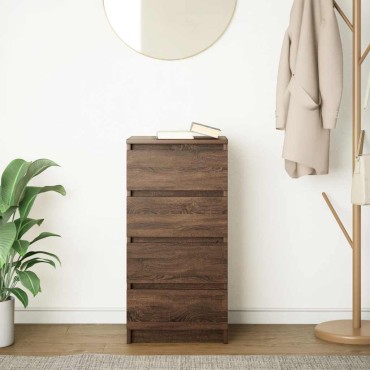 vidaXL Ντουλάπι καφέ δρυς 37,5x35x76cm Κατασκευασμένο ξύλο 1 τεμ.