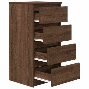 vidaXL Ντουλάπι καφέ δρυς 37,5x35x76cm Κατασκευασμένο ξύλο 1 τεμ.