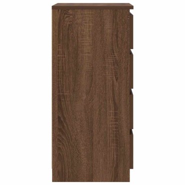 vidaXL Ντουλάπι καφέ δρυς 37,5x35x76cm Κατασκευασμένο ξύλο 1 τεμ.