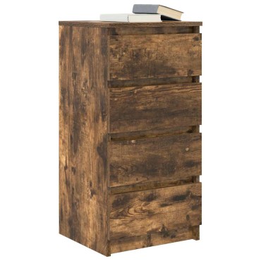 vidaXL Ντουλάπι Καπνιστή δρυς 37,5x35x76cm Κατασκευασμένο ξύλο 1 τεμ.