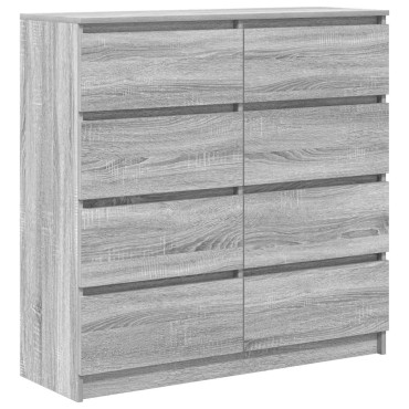 vidaXL Ντουλάπι Γκρι Sonoma 100x35x99cm Ξύλινο μηχανουργικό ξύλο 1 τεμ.