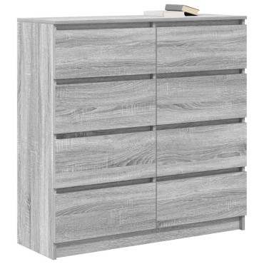 vidaXL Ντουλάπι Γκρι Sonoma 100x35x99cm Ξύλινο μηχανουργικό ξύλο 1 τεμ.
