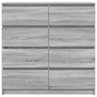 vidaXL Ντουλάπι Γκρι Sonoma 100x35x99cm Ξύλινο μηχανουργικό ξύλο 1 τεμ.
