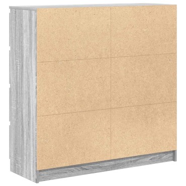 vidaXL Ντουλάπι Γκρι Sonoma 100x35x99cm Ξύλινο μηχανουργικό ξύλο 1 τεμ.