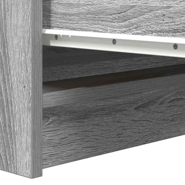 vidaXL Ντουλάπι Γκρι Sonoma 100x35x99cm Ξύλινο μηχανουργικό ξύλο 1 τεμ.