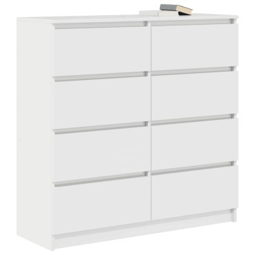 vidaXL Ντουλάπι Λευκό 100x35x99cm Επεξεργασμένο Ξύλο 1 τεμ.