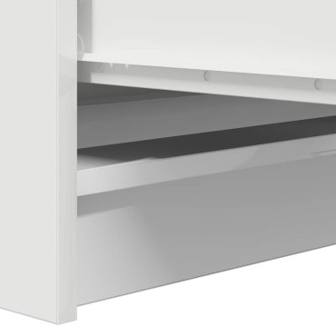 vidaXL Ντουλάπι Λευκό 100x35x99cm Επεξεργασμένο Ξύλο 1 τεμ.