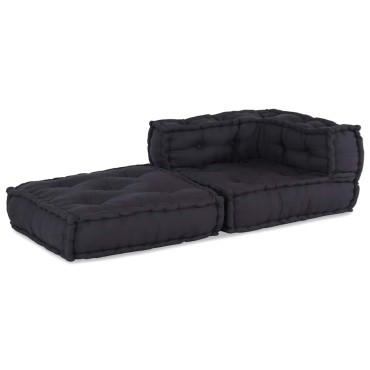 vidaXL Modular Pouffe Anthracite 70x70x54 ύφασμα 70x70x54 cm