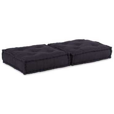 vidaXL Modular Pouffe Anthracite 70x70x36 ύφασμα 70x70x36 cm