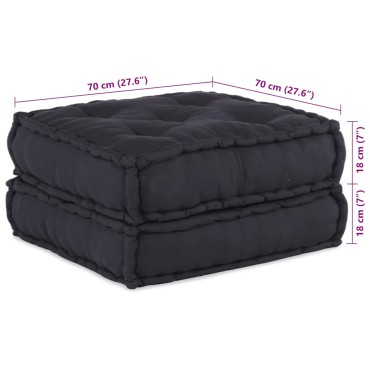 vidaXL Modular Pouffe Anthracite 70x70x36 ύφασμα 70x70x36 cm