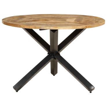 vidaXL Τραπεζαρία 110x75cm από Μασίφ Ακατέργαστο Ξύλο Μάνγκο 1 τεμ.