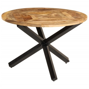 vidaXL Τραπεζαρία 110x75cm από Μασίφ Ακατέργαστο Ξύλο Μάνγκο 1 τεμ.