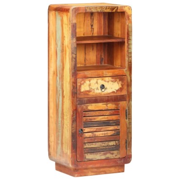 vidaXL Ντουλάπι με Συρτάρι/Ράφια 45x32x110cm Μασίφ Ανακυκλωμένο Ξύλο 1 τεμ.