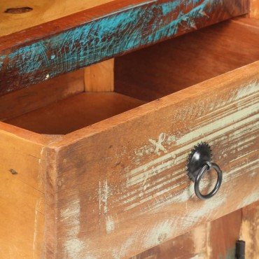 vidaXL Ντουλάπι με Συρτάρι/Ράφια 45x32x110cm Μασίφ Ανακυκλωμένο Ξύλο 1 τεμ.