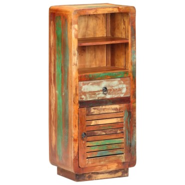 vidaXL Ντουλάπι με Συρτάρι/Ράφια 45x32x110cm Μασίφ Ανακυκλωμένο Ξύλο 1 τεμ.