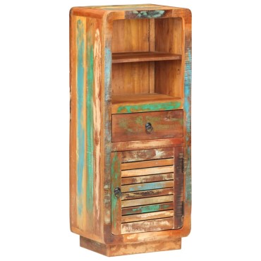 vidaXL Ντουλάπι με Συρτάρι/Ράφια 45x32x110cm Μασίφ Ανακυκλωμένο Ξύλο 1 τεμ.