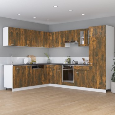 vidaXL Ντουλάπι Κρεμαστό Lyon Καπνιστή Δρυς 50x31x60cm 1 τεμ.