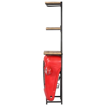 vidaXL Κάβα Κρασιών με Όψη Τρακτέρ 49x31x172cm από Μασίφ Ξύλο Μάνγκο 1 τεμ.