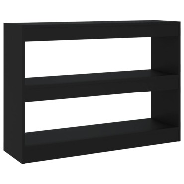 vidaXL Βιβλιοθήκη/Διαχωριστικό Χώρου Μαύρο 100x30x72cm 1 τεμ.