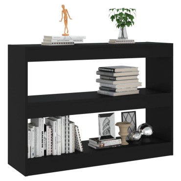 vidaXL Βιβλιοθήκη/Διαχωριστικό Χώρου Μαύρο 100x30x72cm 1 τεμ.