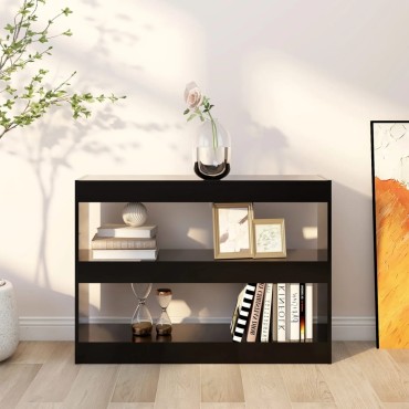 vidaXL Βιβλιοθήκη/Διαχωριστικό Χώρου Μαύρο 100x30x72cm 1 τεμ.