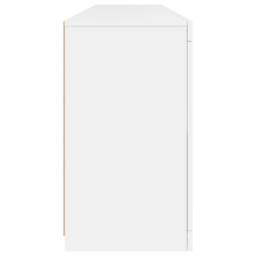 vidaXL Μπουφές με Φώτα LED Λευκός 164x37x67cm 1 τεμ.