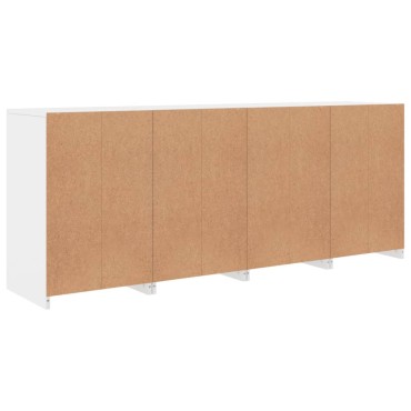 vidaXL Μπουφές με Φώτα LED Λευκός 164x37x67cm 1 τεμ.