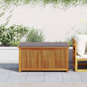 vidaXL Κουτί Μαξιλαριών Εξ. Χώρου 113x50x60,5cm Μασίφ Ξύλο Ελάτης