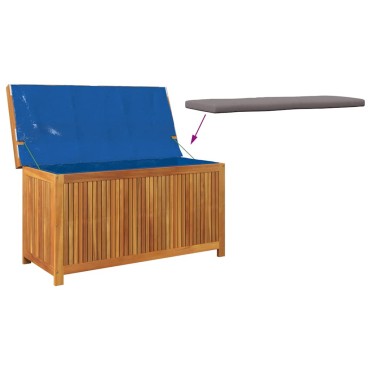 vidaXL Κουτί Μαξιλαριών Εξ. Χώρου 113x50x60,5cm Μασίφ Ξύλο Ελάτης