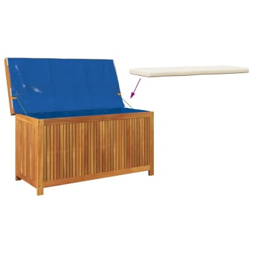 vidaXL Κουτί Μαξιλαριών Εξ. Χώρου 113x50x60,5cm Μασίφ Ξύλο Ακακίας