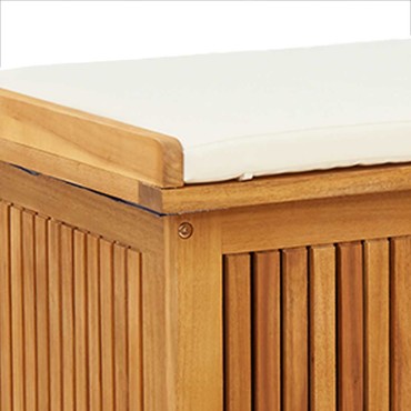 vidaXL Κουτί Μαξιλαριών Εξ. Χώρου 113x50x60,5cm Μασίφ Ξύλο Ακακίας