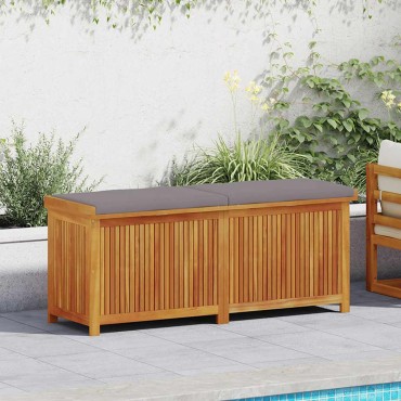 vidaXL Κουτί Μαξιλαριών Εξ. Χώρου 150x50x60,5cm Μασίφ Ξύλο Ελάτης