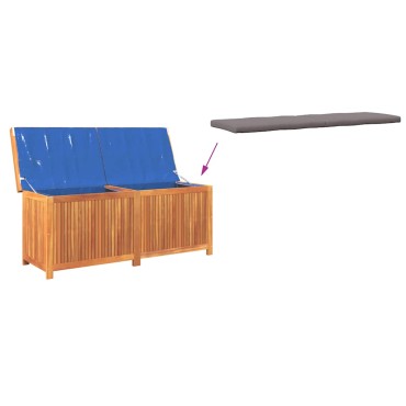 vidaXL Κουτί Μαξιλαριών Εξ. Χώρου 150x50x60,5cm Μασίφ Ξύλο Ελάτης