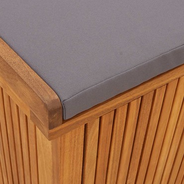 vidaXL Κουτί Μαξιλαριών Εξ. Χώρου 150x50x60,5cm Μασίφ Ξύλο Ελάτης
