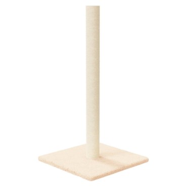 vidaXL Στύλος Ξυσίματος για Γάτες Κρεμ 35 x 35 x 70 εκ.