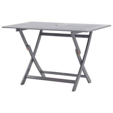 vidaXL Τραπέζι Κήπου Πτυσσόμενο 120x70x75cm Μασίφ Ξύλο Ακακίας 1 τεμ.