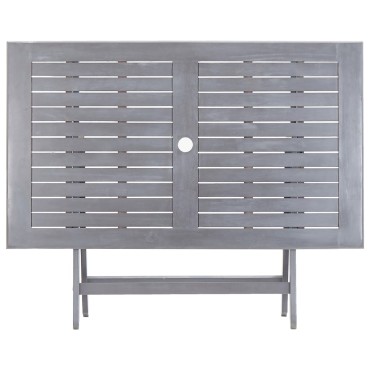 vidaXL Τραπέζι Κήπου Πτυσσόμενο 120x70x75cm Μασίφ Ξύλο Ακακίας 1 τεμ.