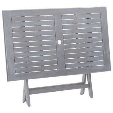 vidaXL Τραπέζι Κήπου Πτυσσόμενο 120x70x75cm Μασίφ Ξύλο Ακακίας 1 τεμ.