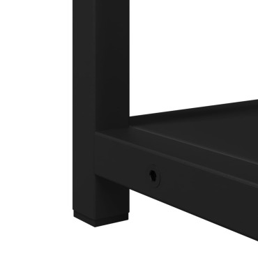 vidaXL Καθρέφτης Μπάνιου με Ντουλάπι Μαύρος 60x16x60cm Επεξ. Ξύλο 1 τεμ.