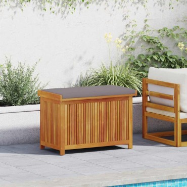 vidaXL Κουτί Μαξιλαριών Εξ. Χώρου 90x50x60,5cm Μασίφ Ξύλο Ακακίας
