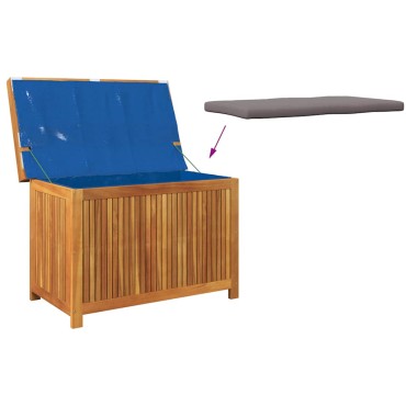 vidaXL Κουτί Μαξιλαριών Εξ. Χώρου 90x50x60,5cm Μασίφ Ξύλο Ακακίας