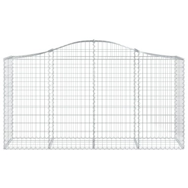 vidaXL Συρματοκιβώτια Τοξωτά 50 τεμ. 200x50x100/120 εκ. Γαλβαν. Ατσάλι